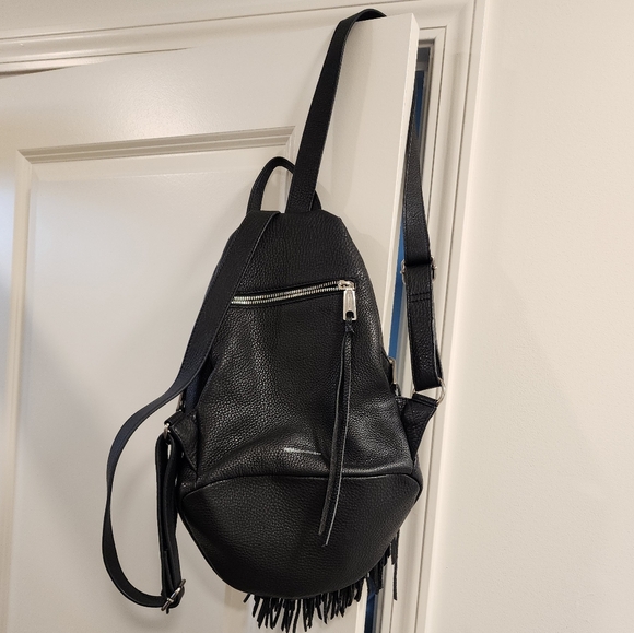 Rebecca Minkoff Leather Fringe Julian Backpack - Picture 4 of 11